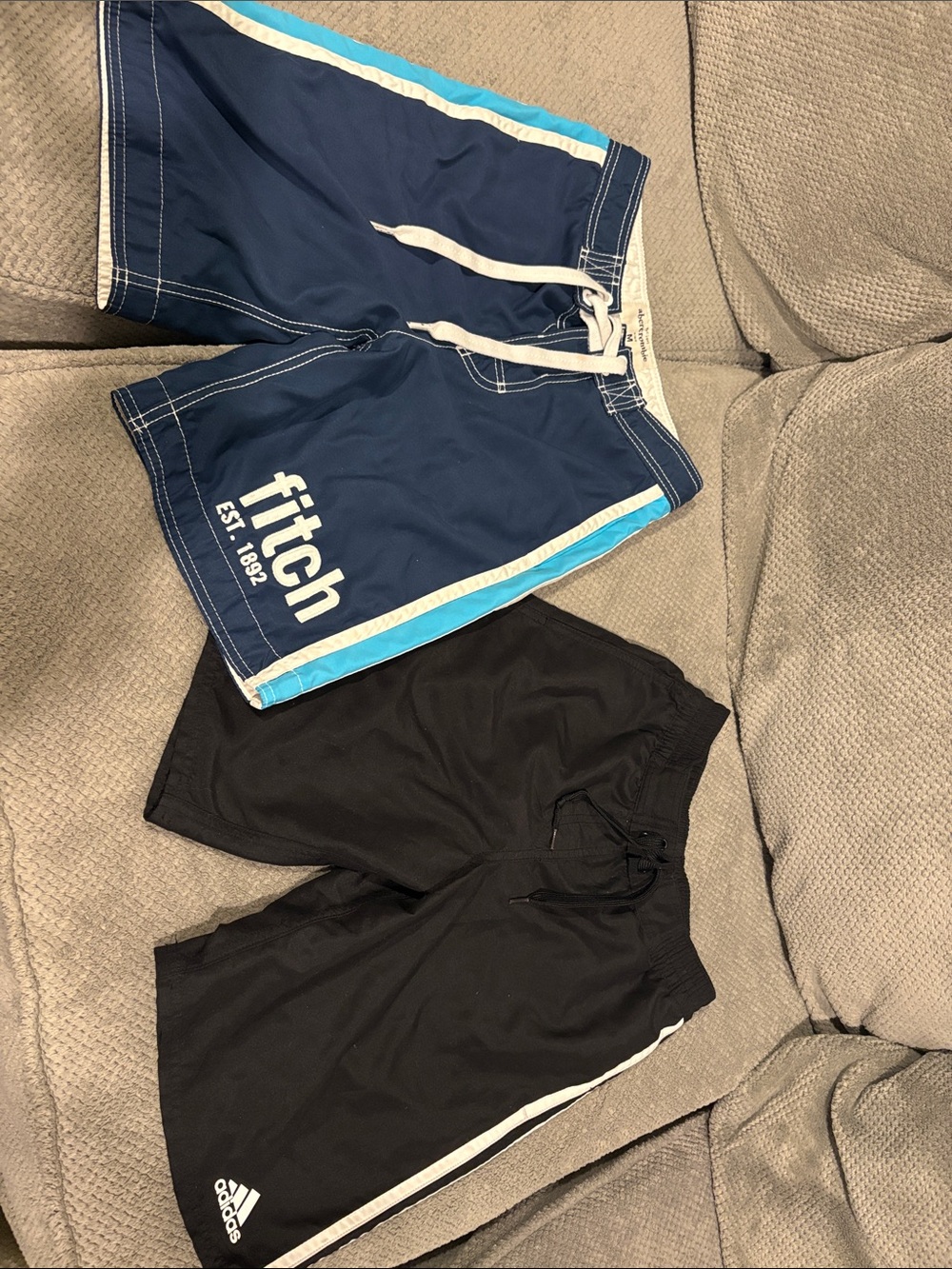 Boys Medium Swim Trunks Abercrombie and Adidas